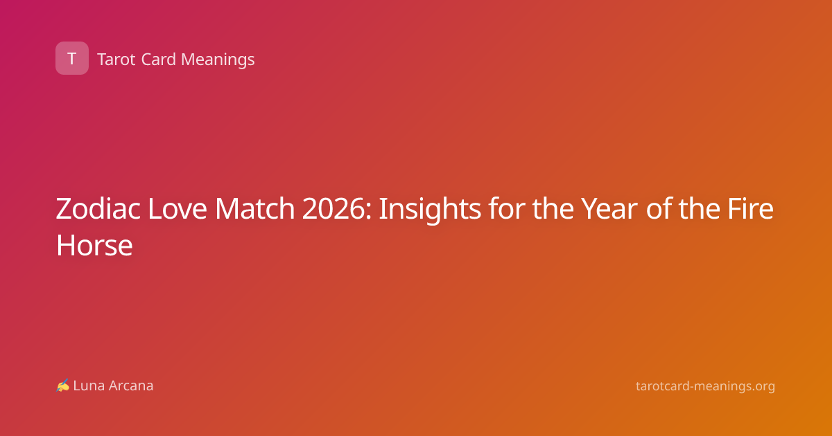 Zodiac Love Match 2026: Insights for the Year of the Fire Horse